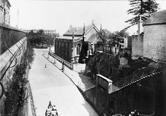 Argyle Cut approaching Observatory Hill
