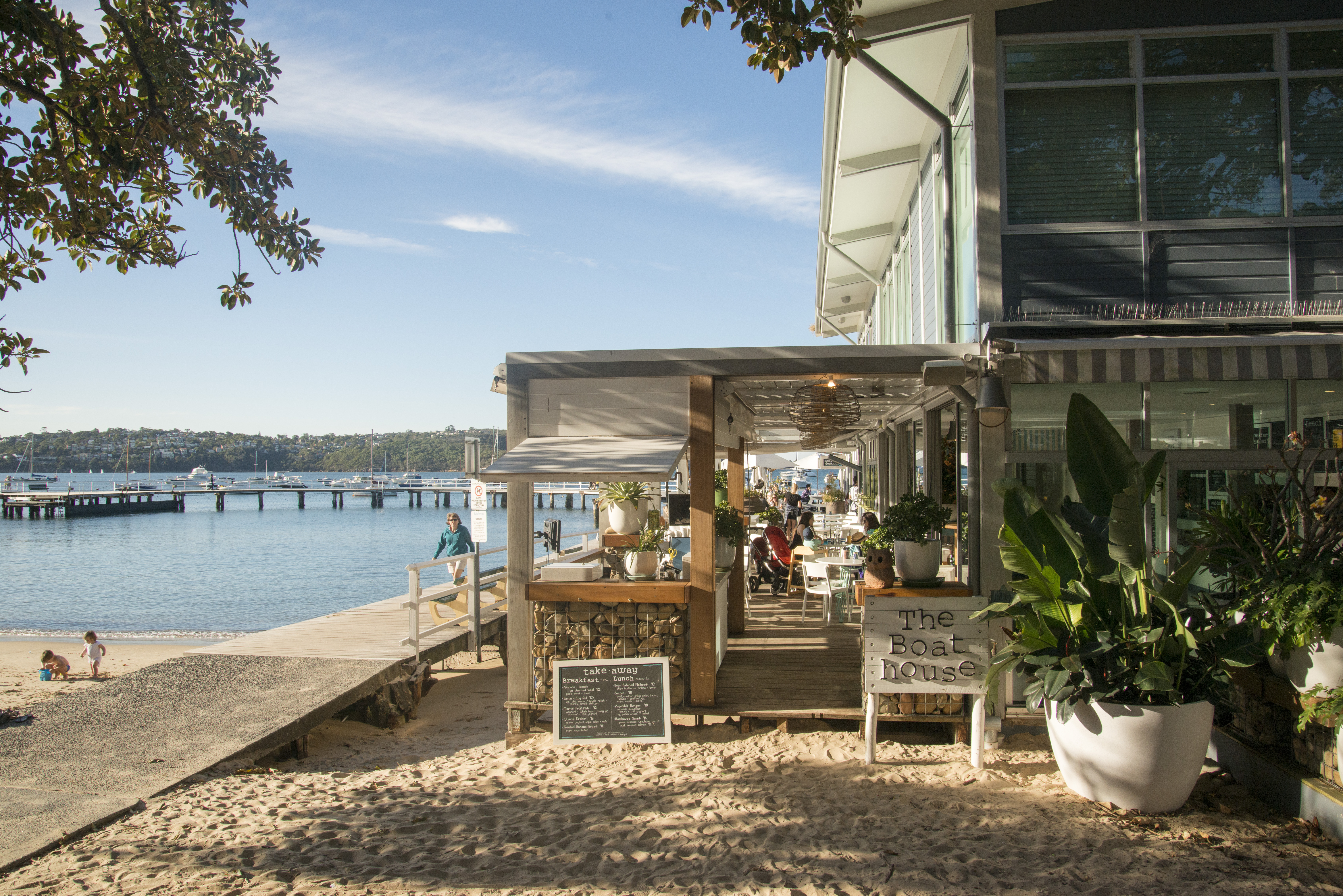 The Boathouse cafe and restaurant, Balmoral, Sydney