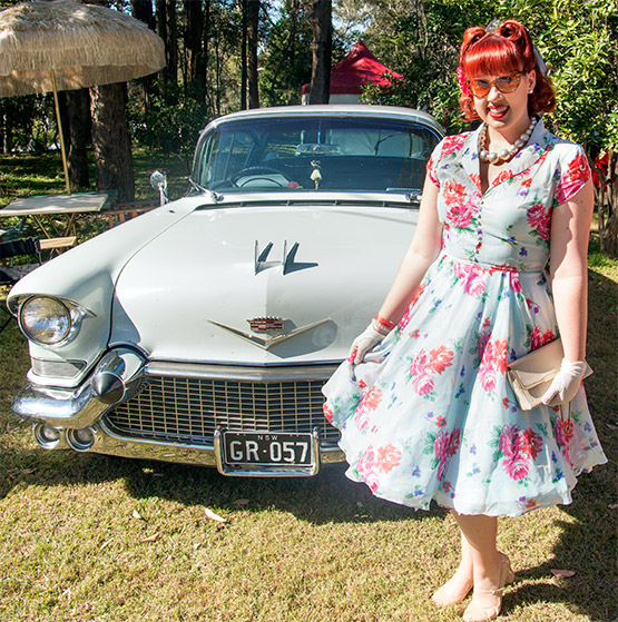 Karah Chapman of Castle Hill at Fifties Fair, Rose Seidler House, Sydney