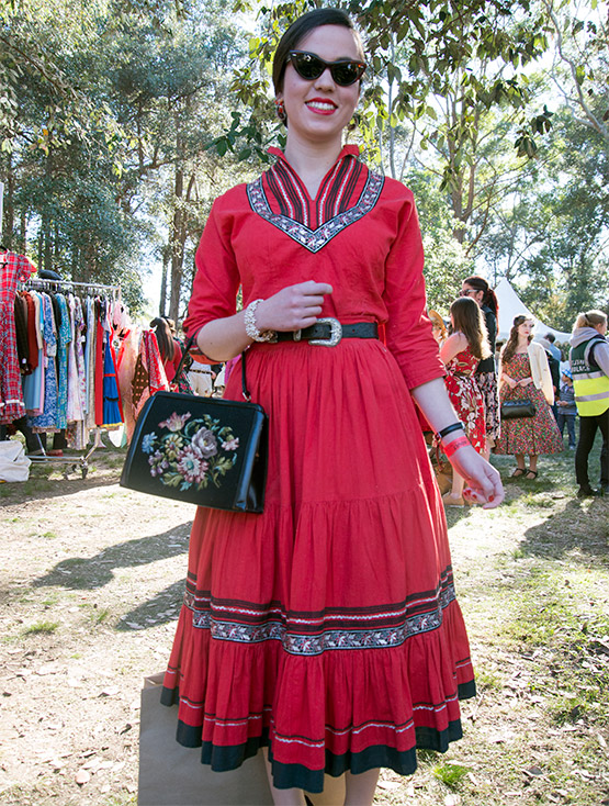 Kirsten Cluett of Como at Fifties Fair, Rose Seidler House, Sydney