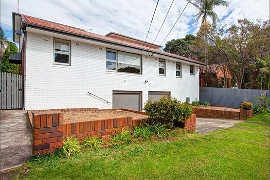 Front of Oliver Street rental property, Sydney