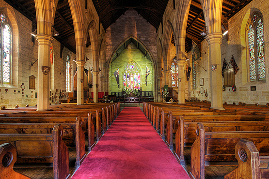 Interior of the Garrison Church, Sydney