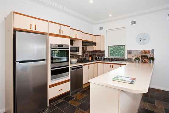 Kitchen in Oliver Street rental property, Sydney