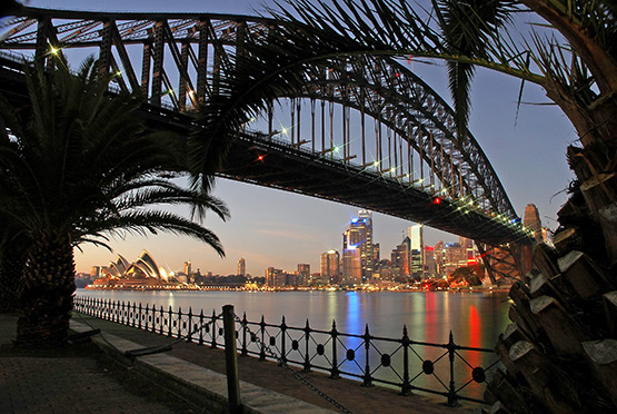 Sydney Harbour Bridge at night